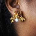 Queen Bee Pearl Studs