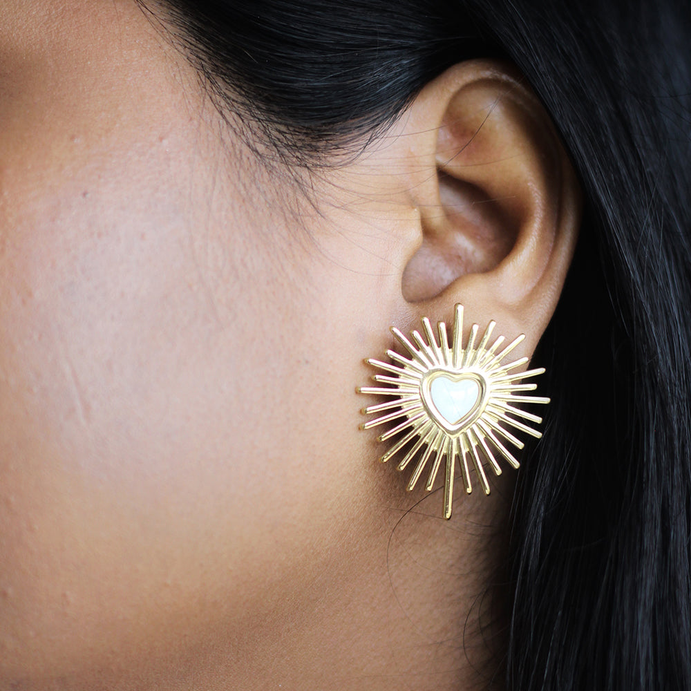 Aurora Heart Earrings