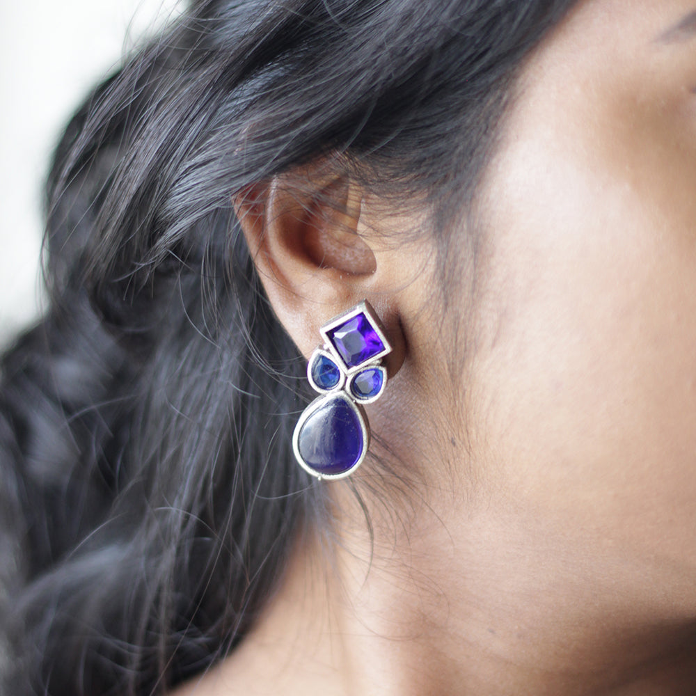 Amethyst Aura Earrings