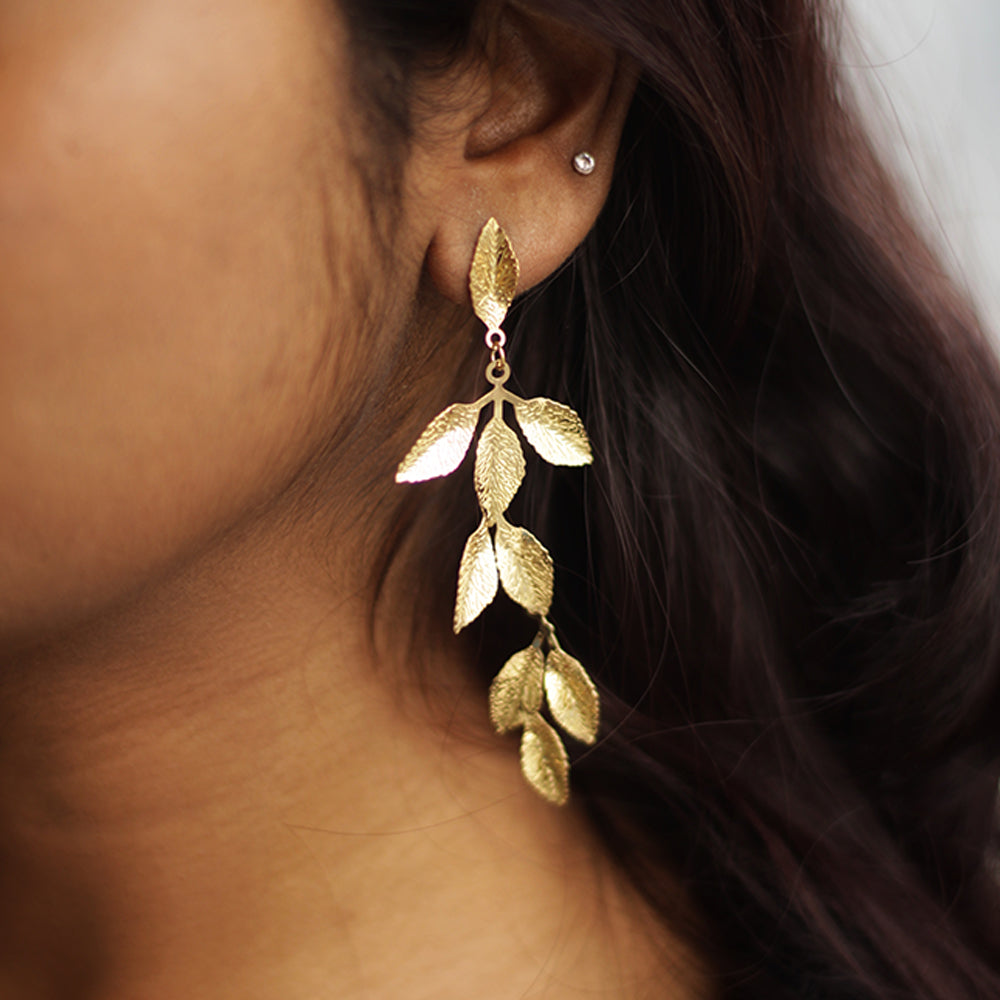 Aurora Leaf Earrings