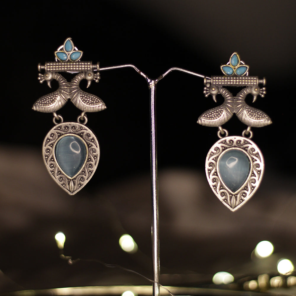 Peacock Whisper Earrings