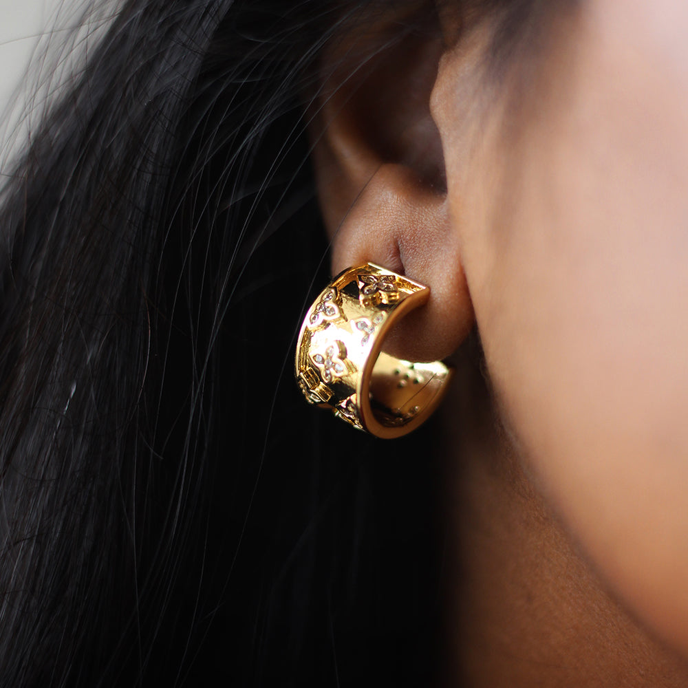 Floral Luxe Hoops