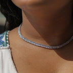 Starlight Elegance Tennis Necklace
