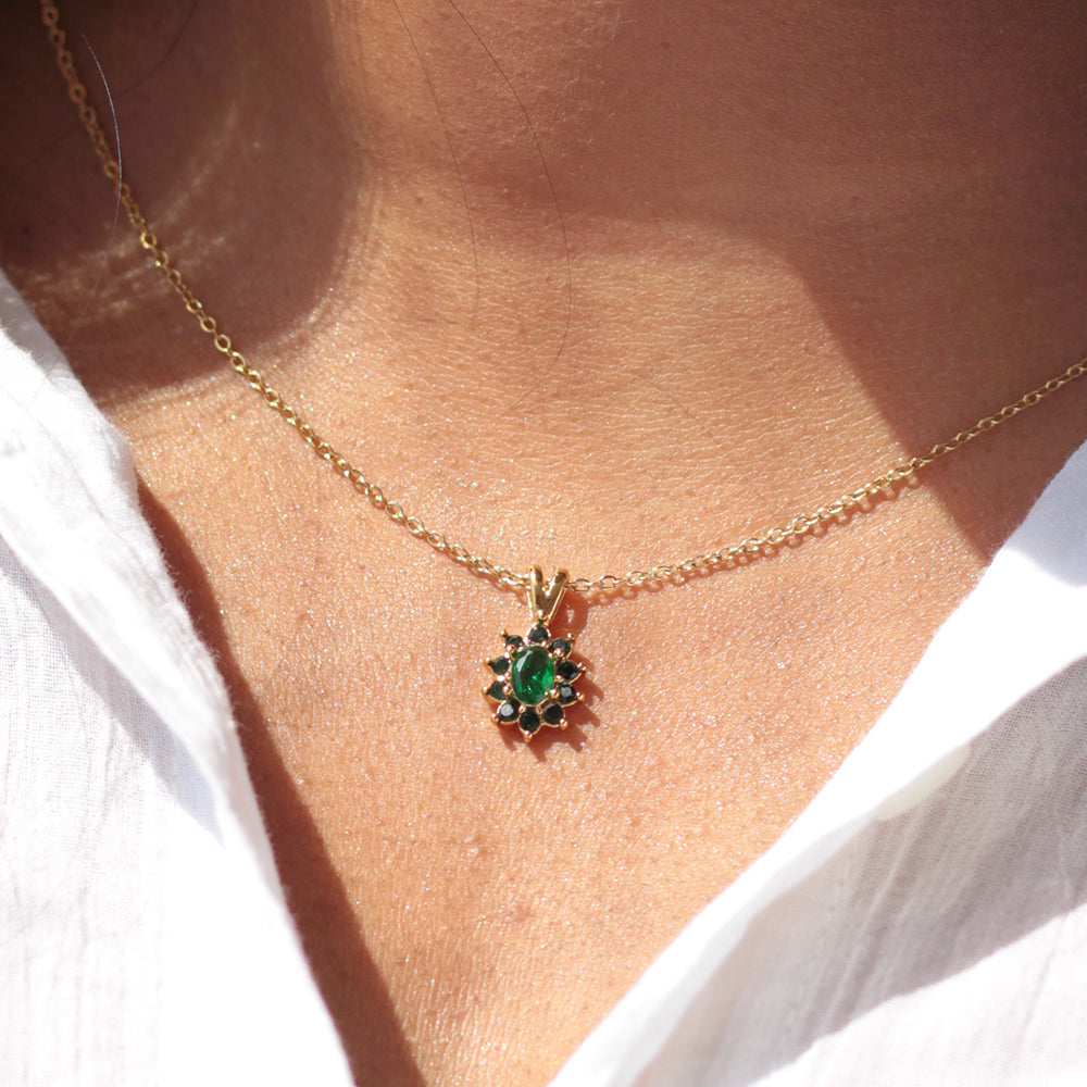 Emerald Bloom Necklace