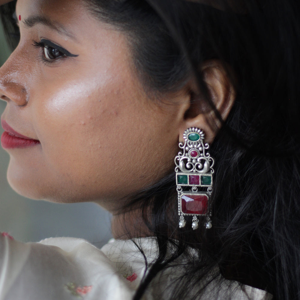 Regal Gemstone Chandrika Earrings