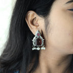 Crimson Pearl Heritage Earrings