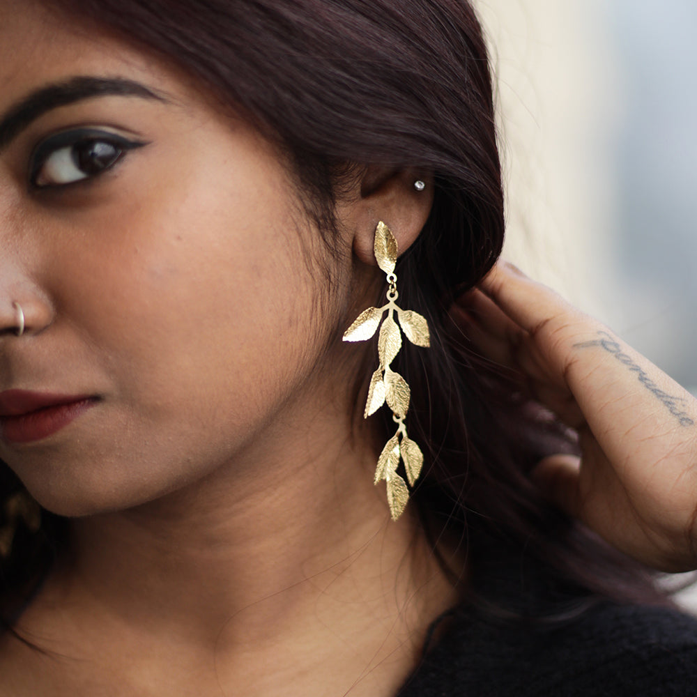 Aurora Leaf Earrings