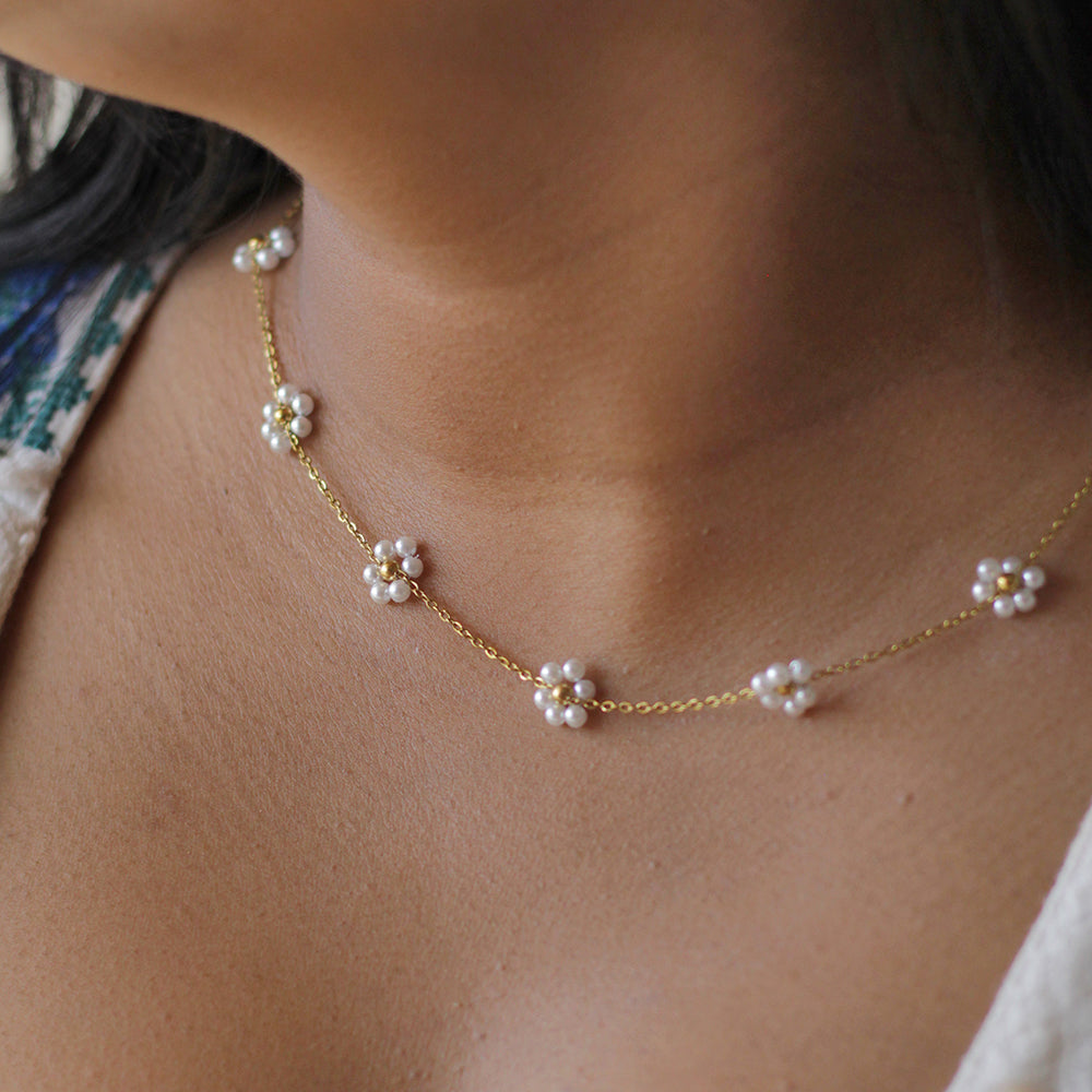 Pearl Blossom Necklace