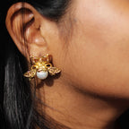 Queen Bee Pearl Studs