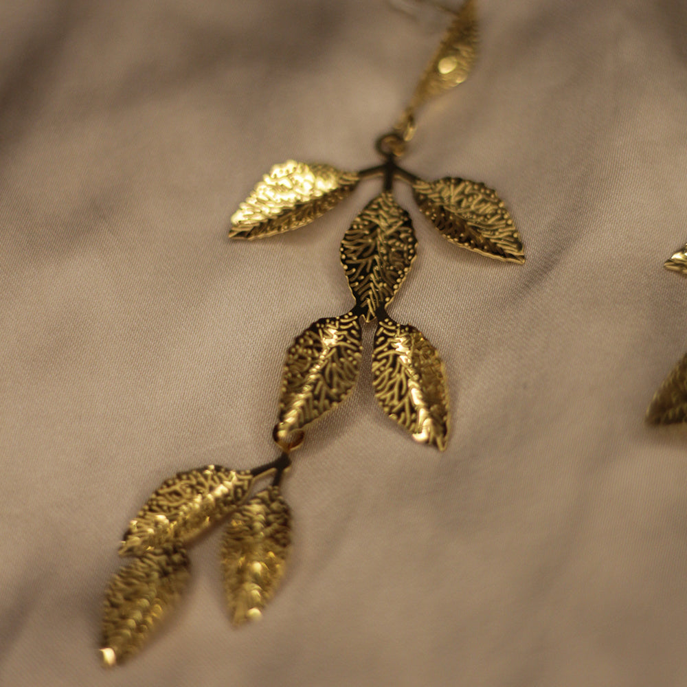 Aurora Leaf Earrings