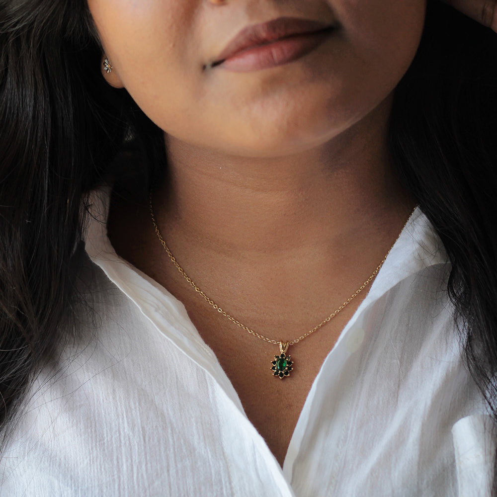 Emerald Bloom Necklace