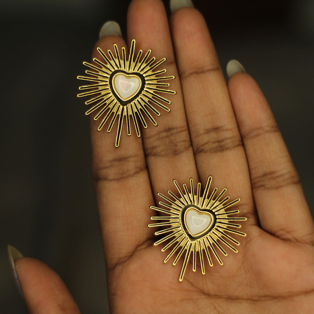 Aurora Heart Earrings