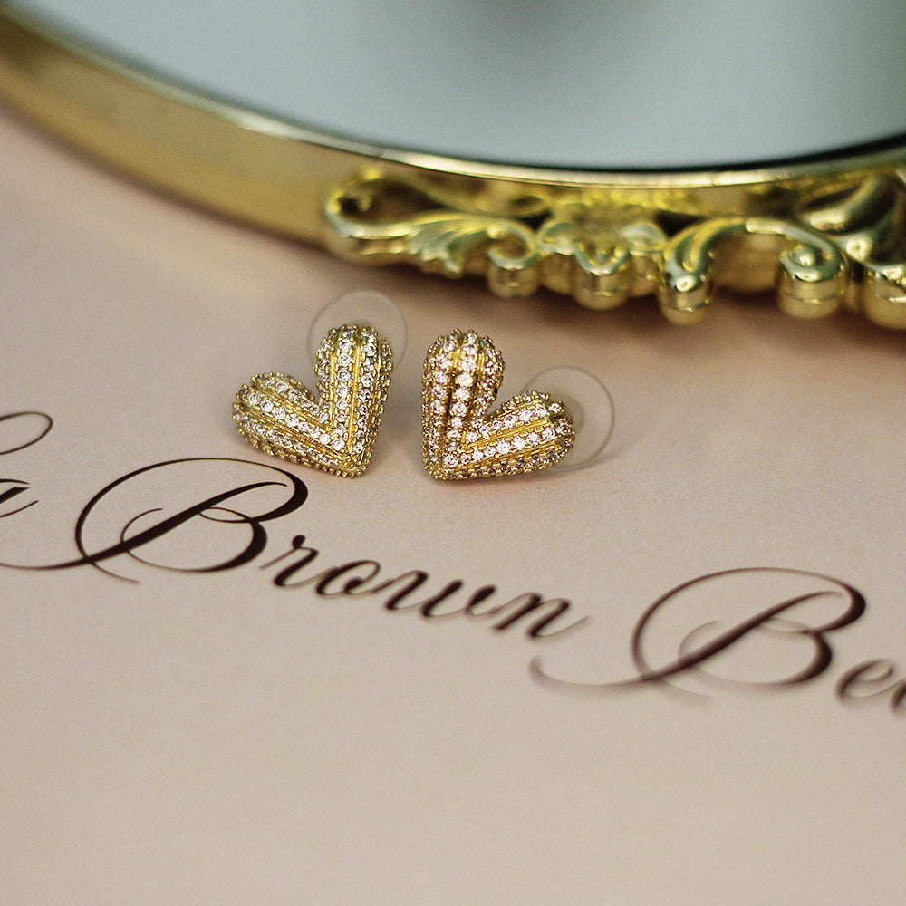 Bella Heart Shine Studs