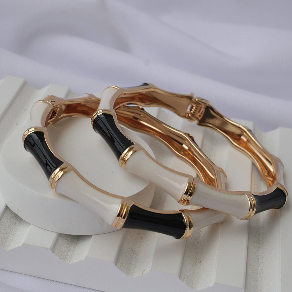 Chic Bamboo Stackable Bangles (Pack of 2)