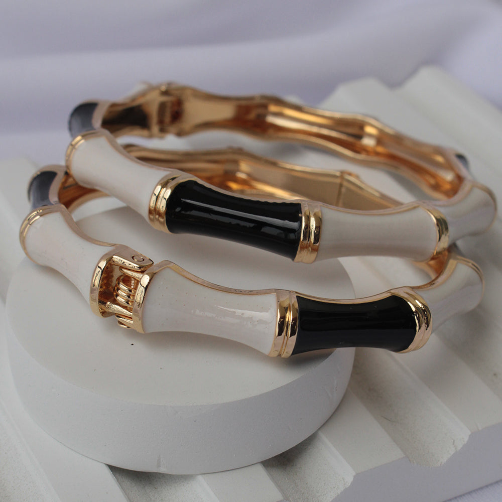 Chic Bamboo Stackable Bangles (Pack of 2)