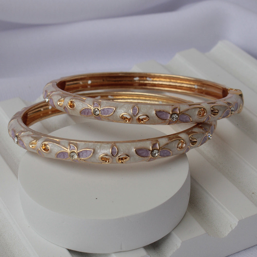 Ethereal Bloom Bangles (Pack of 2)