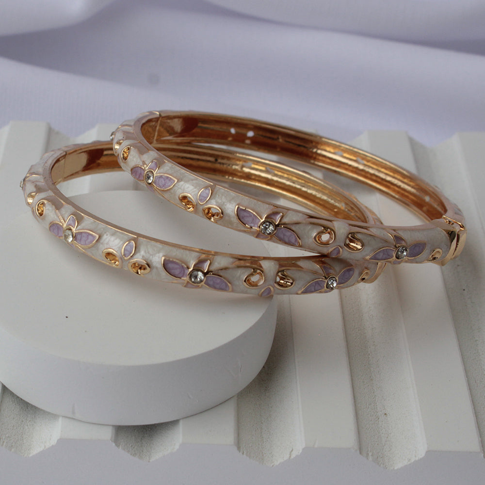 Ethereal Bloom Bangles (Pack of 2)