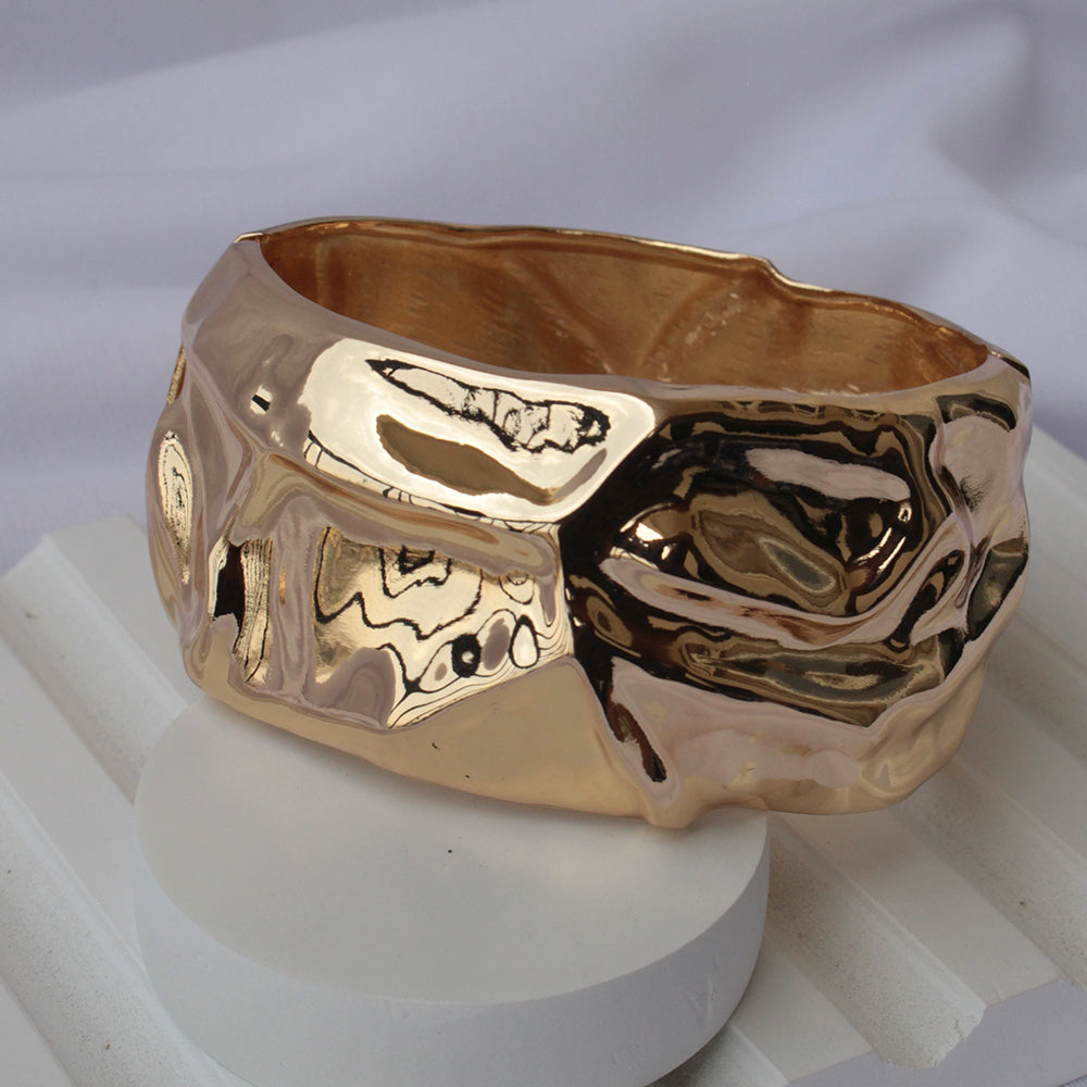 Hammered Gold Statement cuff