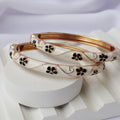 Ivory Blossom Bangles (Pack of 2)