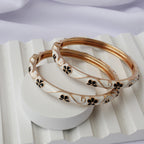 Ivory Blossom Bangles (Pack of 2)