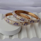Lavender Bloom Bangles (Pack of 2)