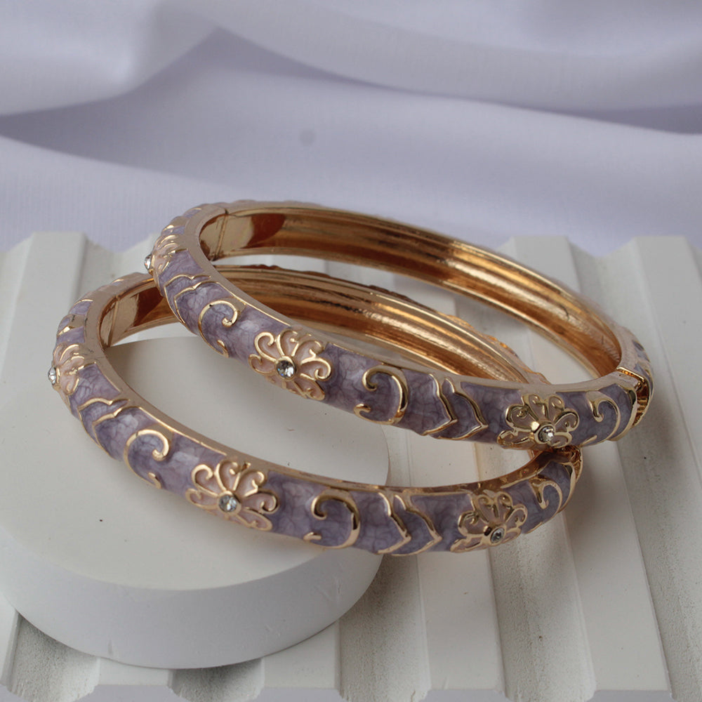 Lilac Royale Bangles (Pack of 2)