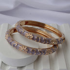 Lilac Royale Bangles (Pack of 2)