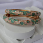 Mint Blossom Bangles (Pack of 2)