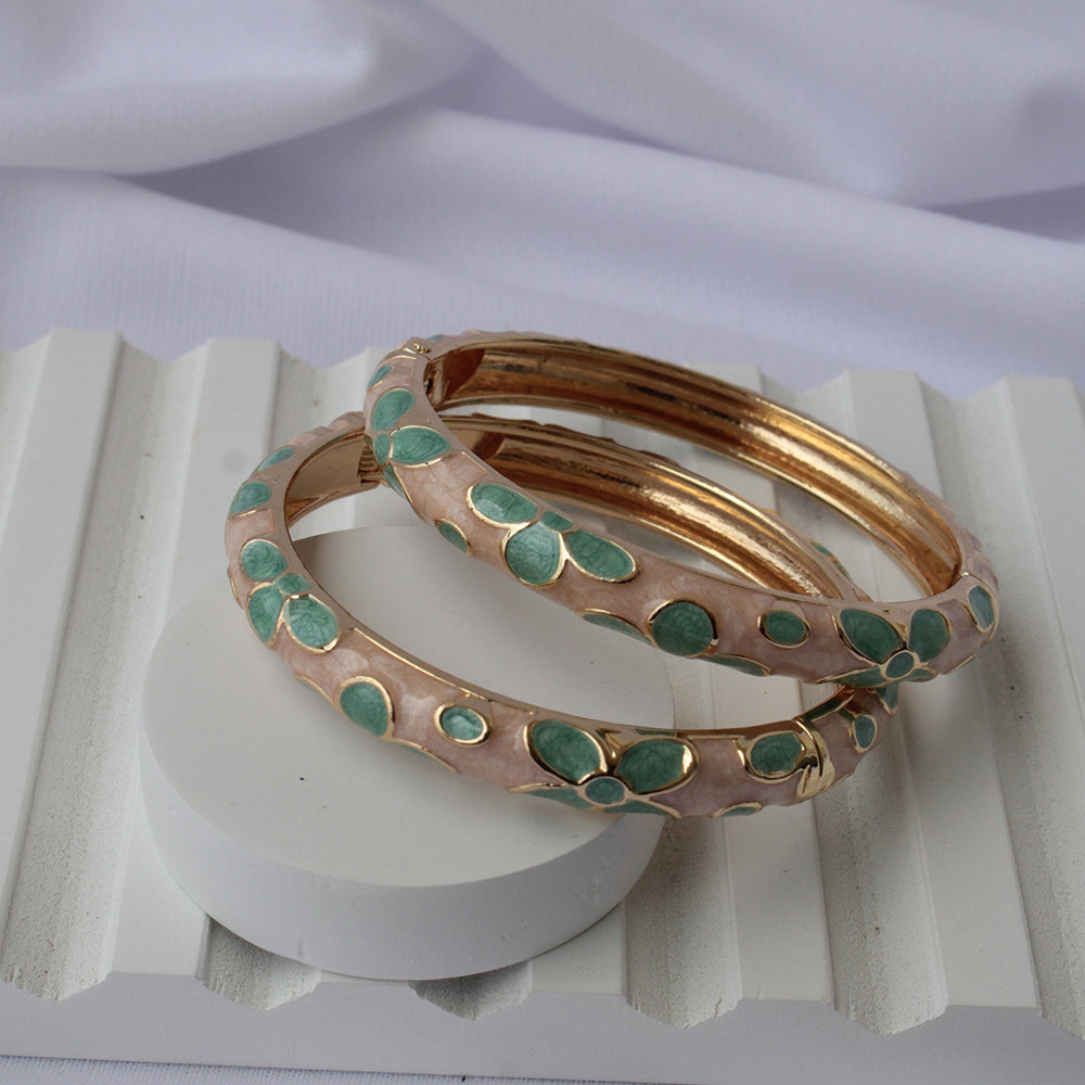 Mint Blossom Bangles (Pack of 2)