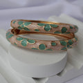 Minty Flora Bangles (Pack of 2)