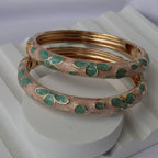 Minty Flora Bangles (Pack of 2)