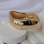 Modernist Gold Cuff Bracelet