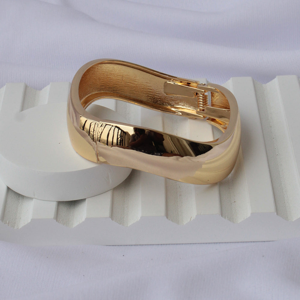 Modernist Gold Cuff Bracelet