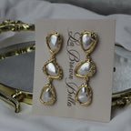 Moonstone Pearl Earrings