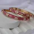 Ruby Blossom Bangles (Pack of 2)