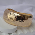 Sculptural Hammered Gold Cuff