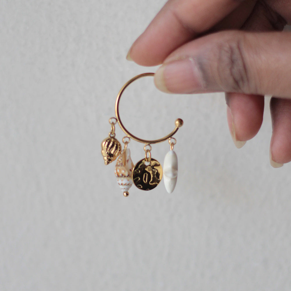 Seashell Serenity Hoops