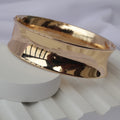 Shiny Gold Textured Cuff