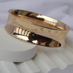 Shiny Gold Textured Cuff