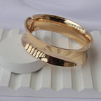 Shiny Gold Textured Cuff