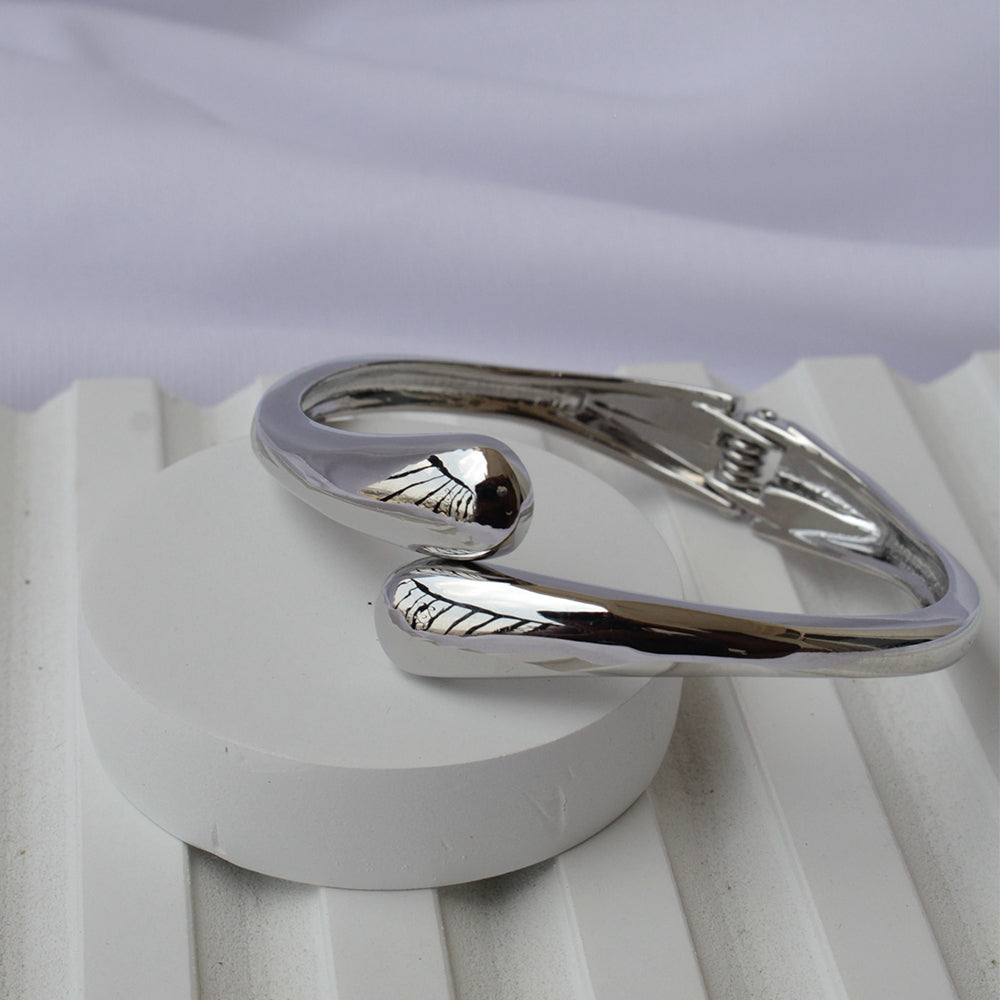 Sleek Silver Statement Cuff
