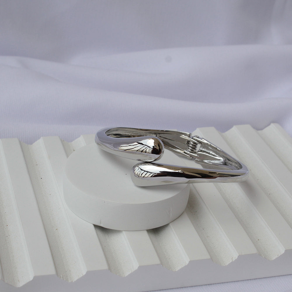Sleek Silver Statement Cuff