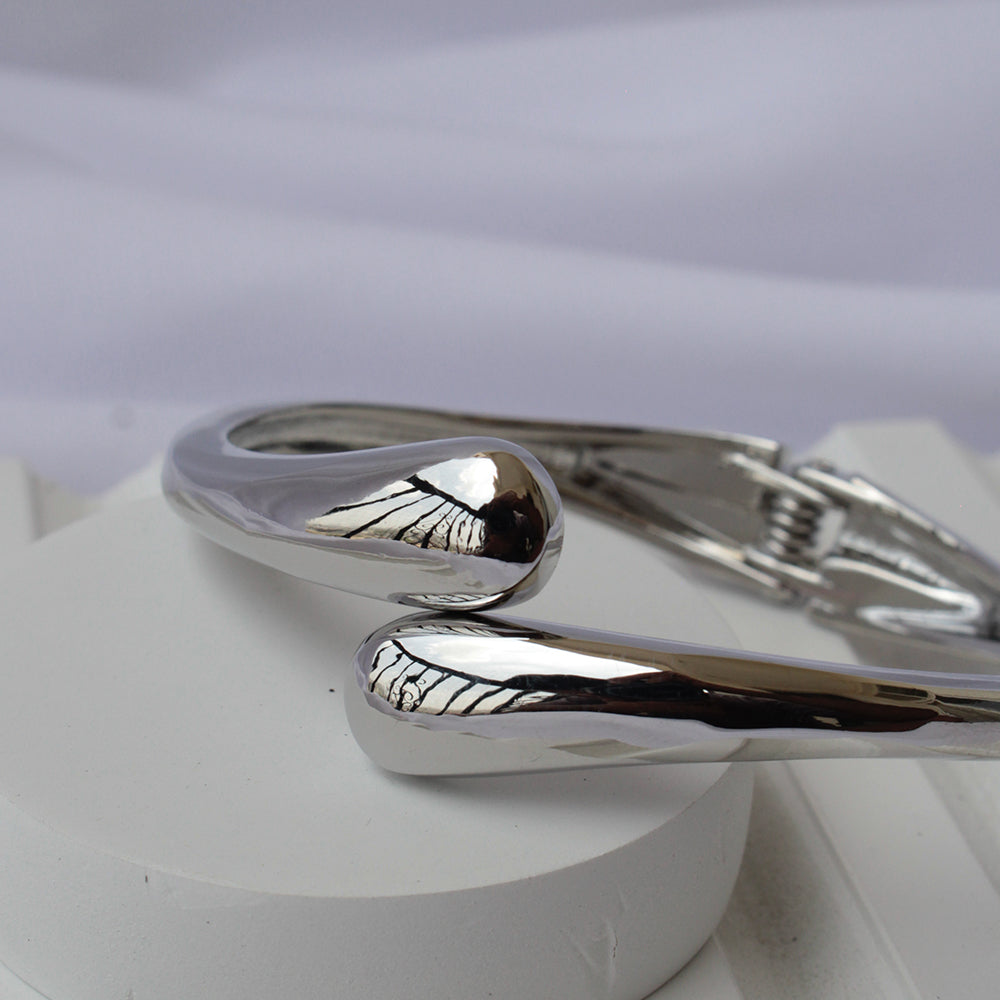 Sleek Silver Statement Cuff